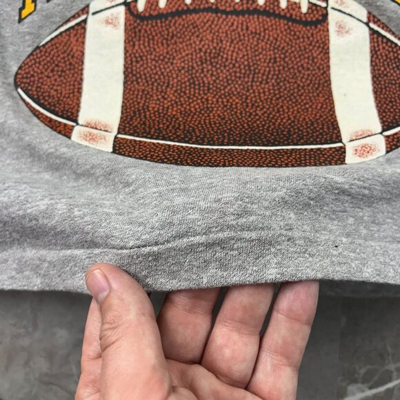 80s Vintage Notre Dame Graphic Tee Adult XL Cropped Fighting Irish Champion - Picture 4 of 8